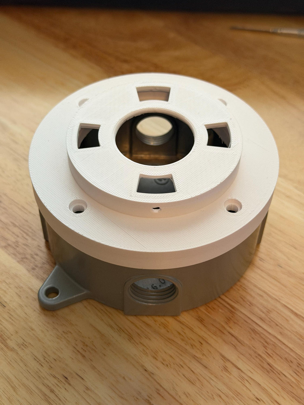 Custom Nest Floodlight Round Electrical Box Mount