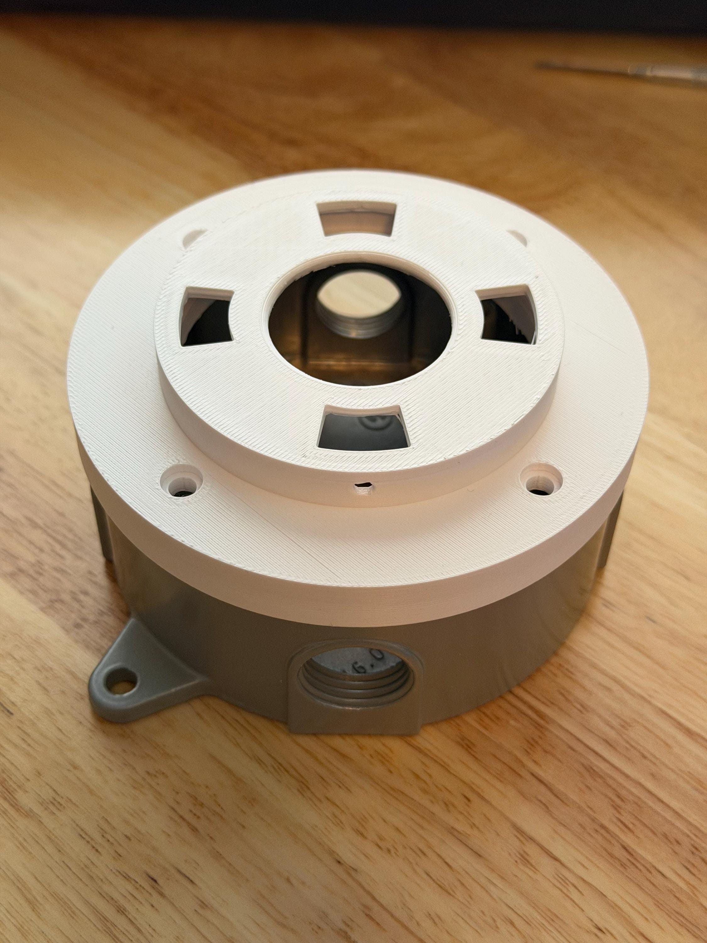 Custom Nest Floodlight Round Electrical Box Mount