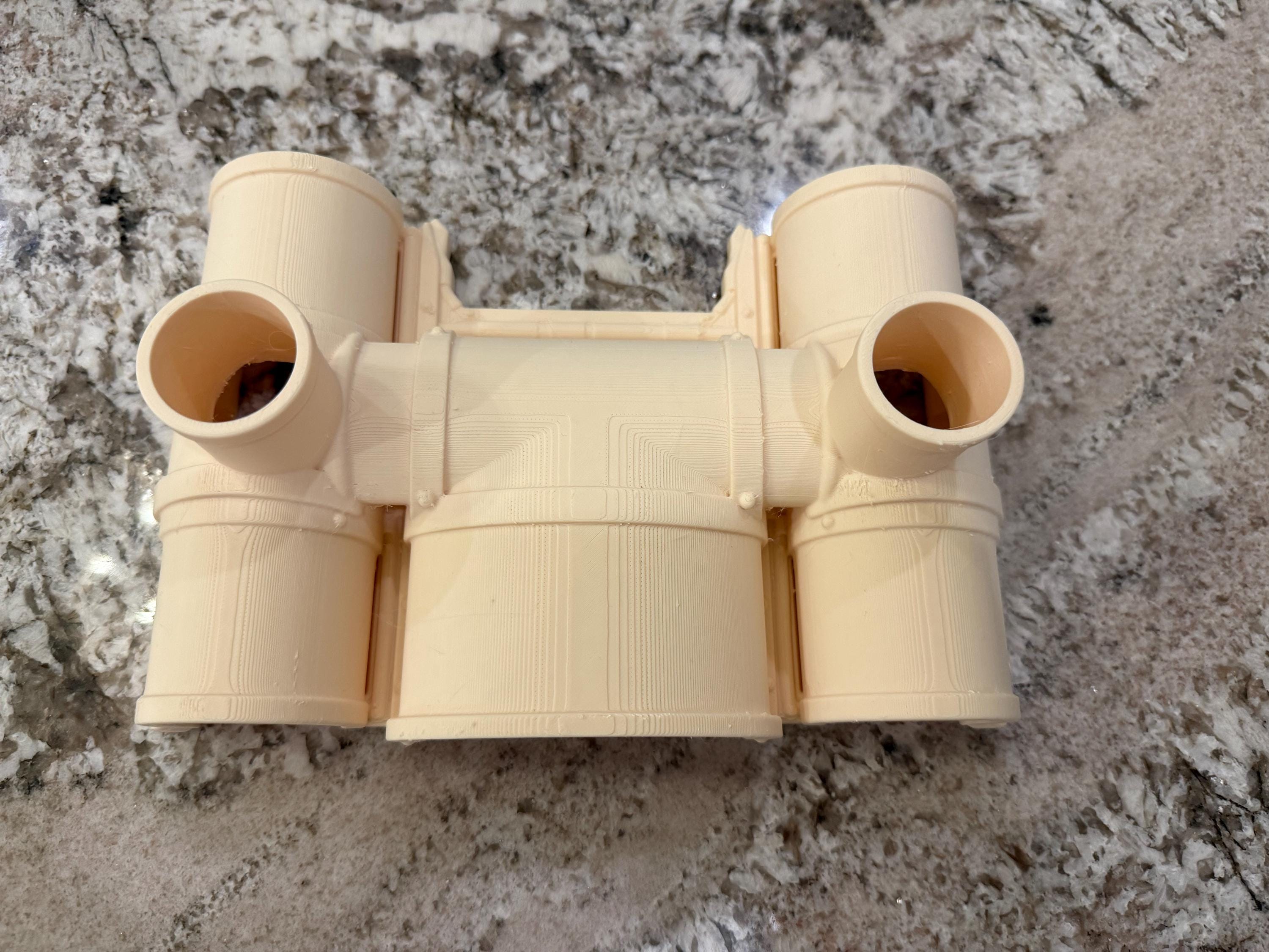 Burrow-View Snake Tunnel Hide | Press-to-Glass Front Openings | Open Bottom for Easy Access | Terrarium Enrichment