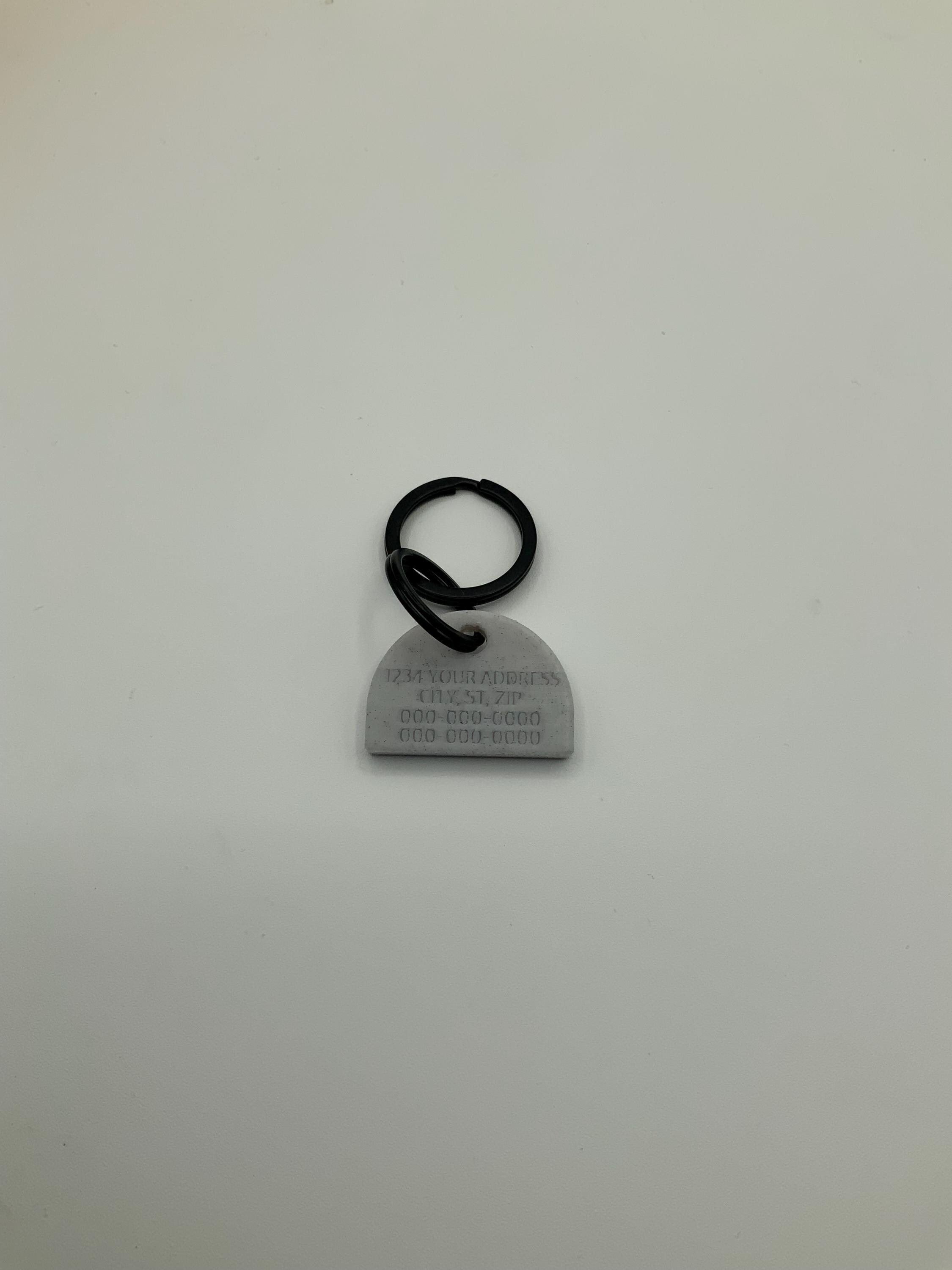 Personalized Stone Arch Pet Tag: Custom Cat & Dog ID