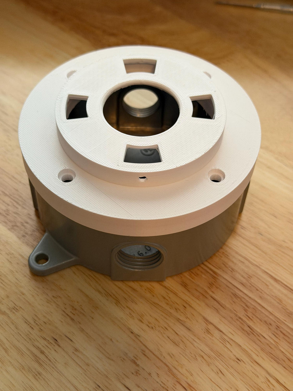 Custom Nest Floodlight Round Electrical Box Mount