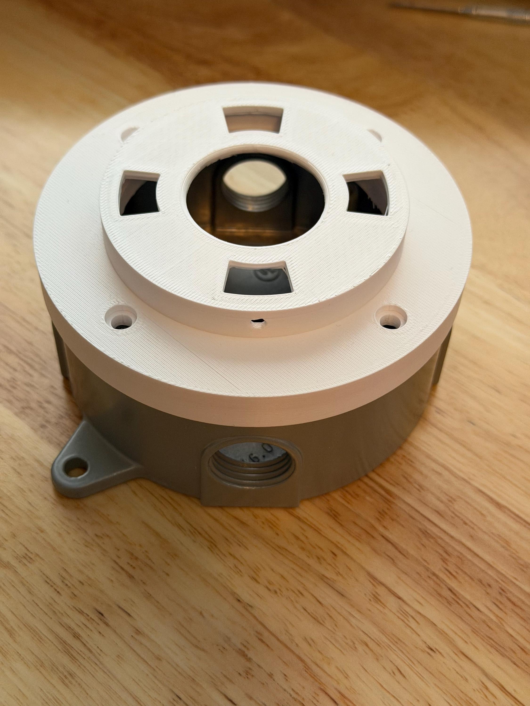 Custom Nest Floodlight Round Electrical Box Mount