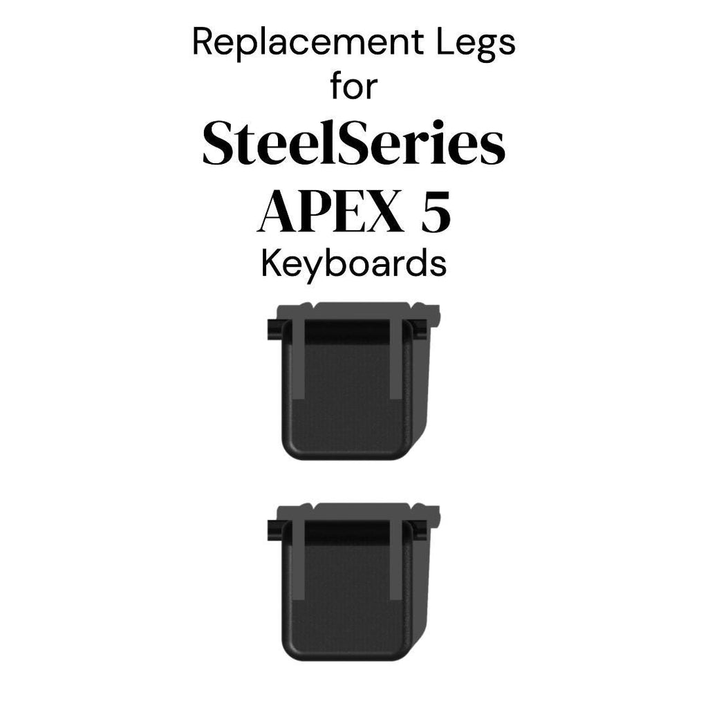 SteelSeries Apex 5 Keyboard Replacement Feet: Durable PETG Plastic (2 Legs)