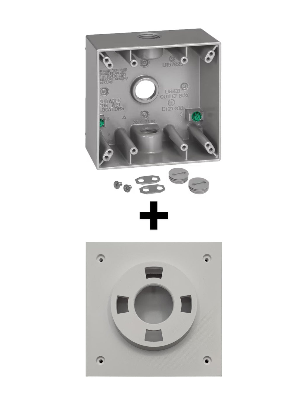 Nest Floodlight Double Gang Electrical Box Mount