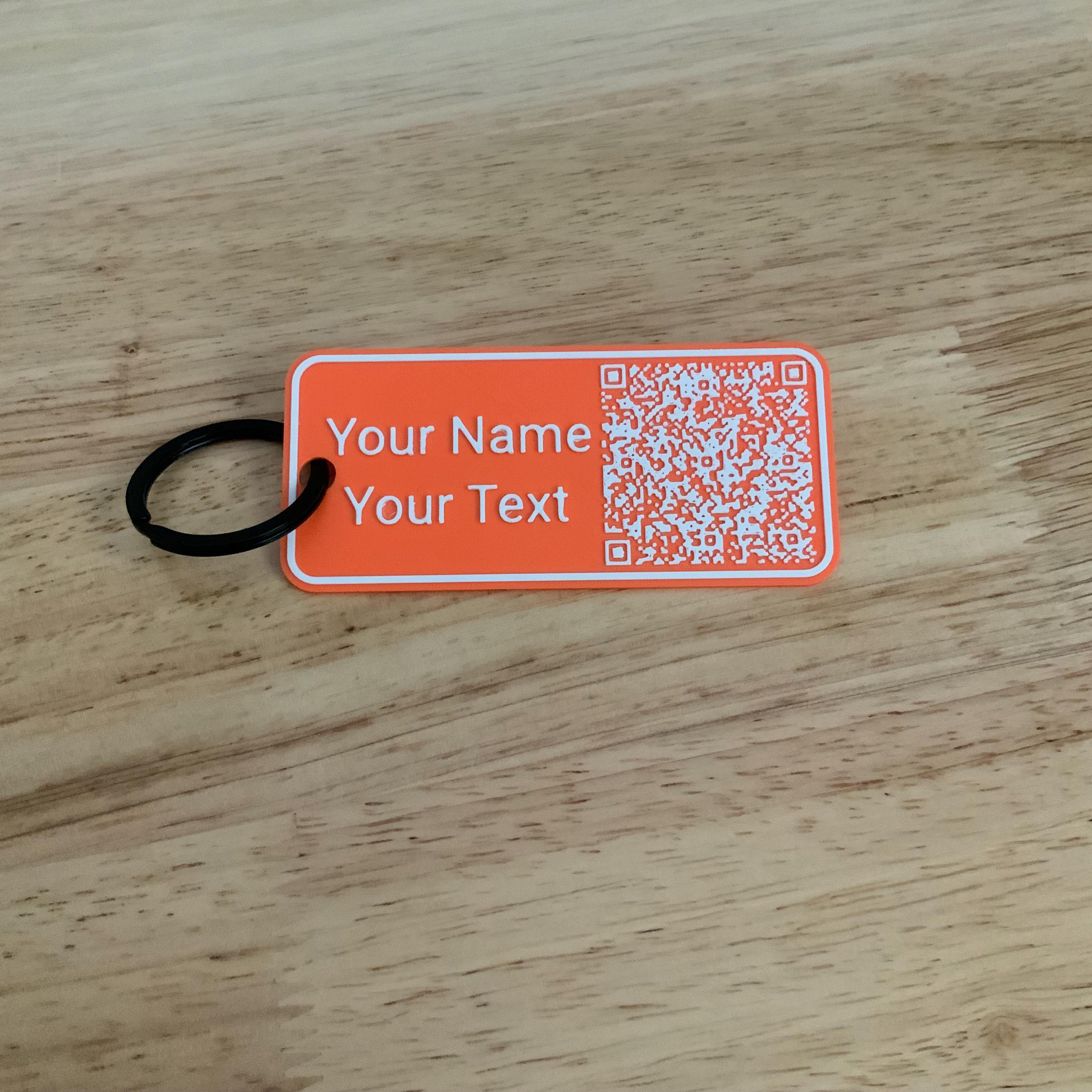 Custom 3D QR Code Keychain: Instant Contact Info Sharing