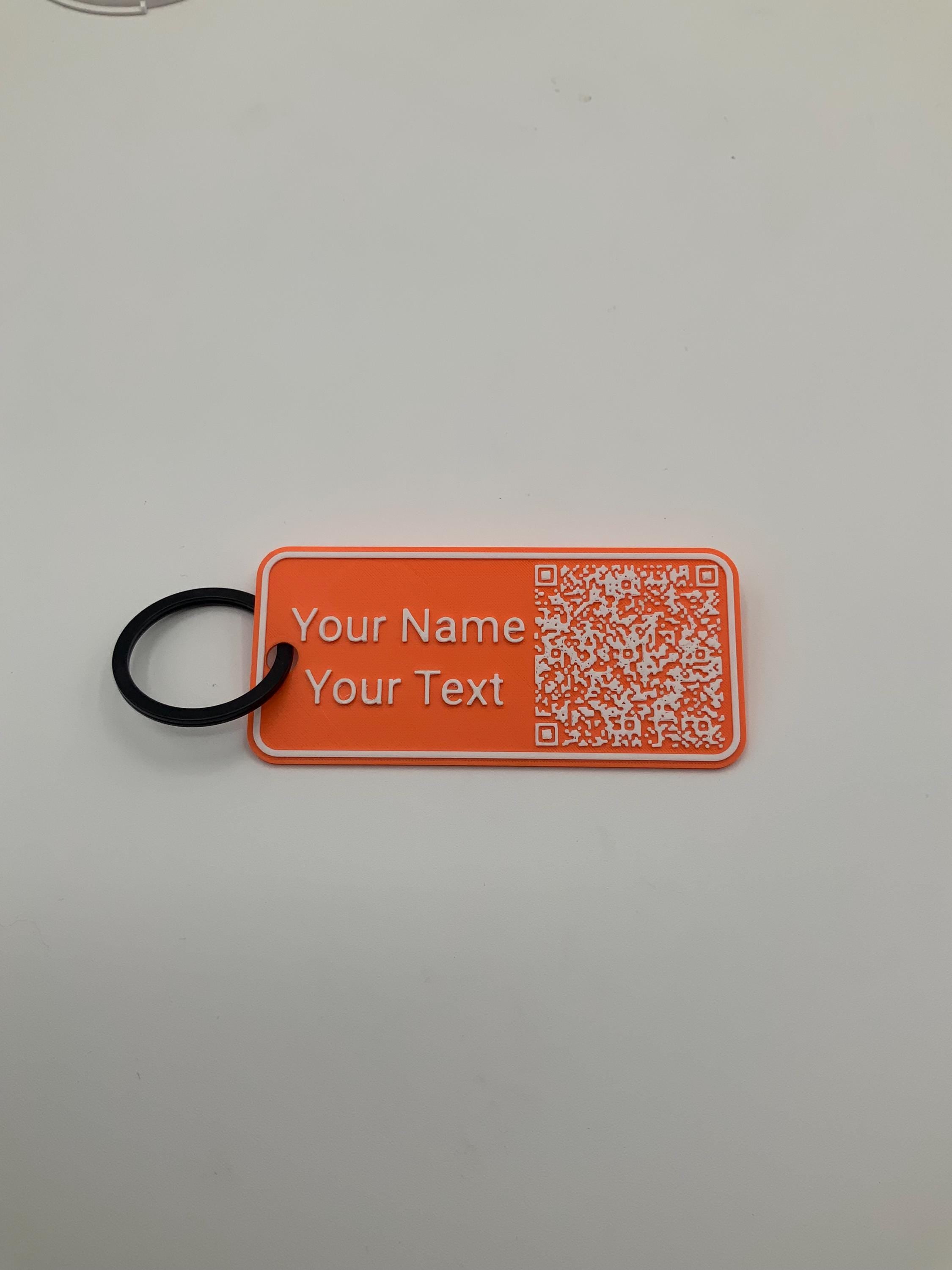 Custom 3D QR Code Keychain: Instant Contact Info Sharing