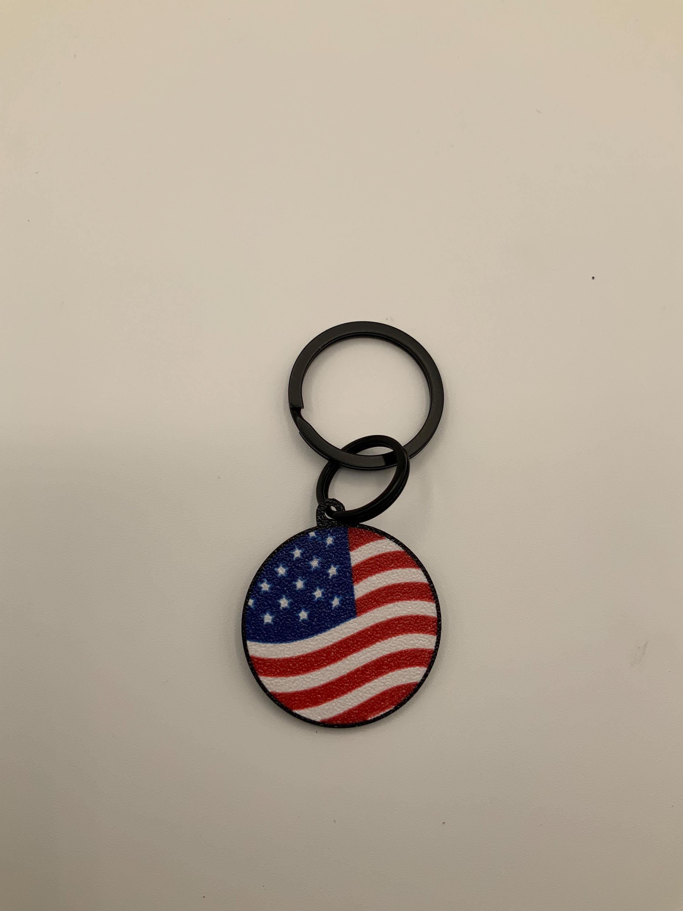 American Flag Pet ID Tag: Embossed Custom Text, Patriotic Dog Tag