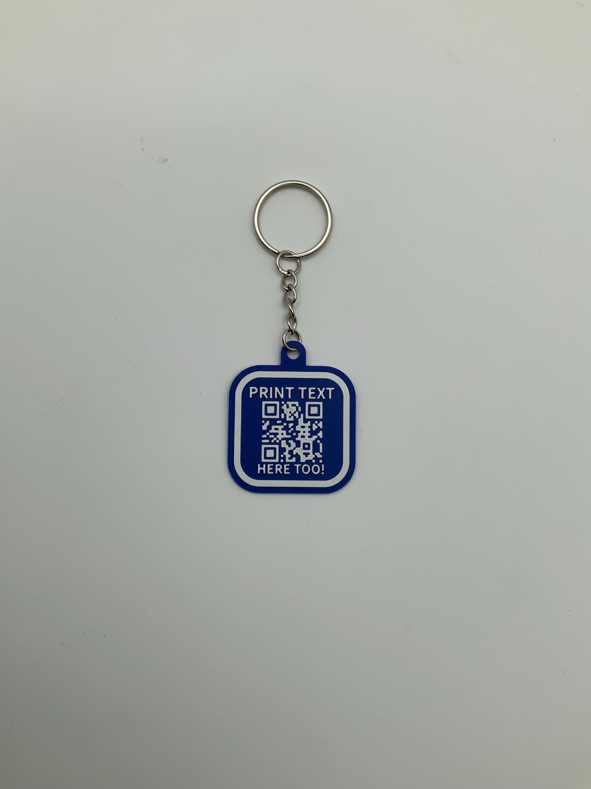 Custom 3D QR Code Tag Keychain – Scan to Share Contact Info