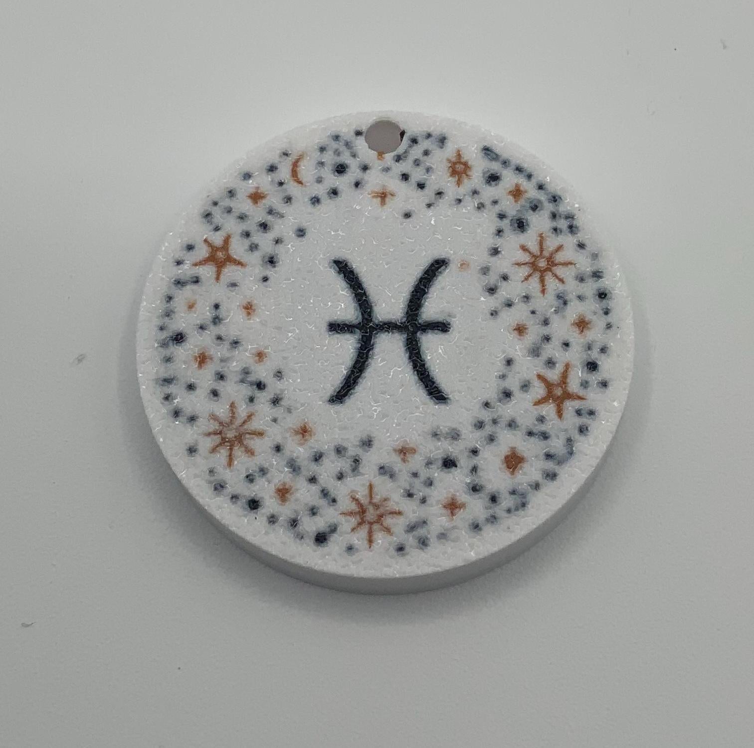 Personalized Zodiac Pet Tag: Custom Star Sign ID Tag