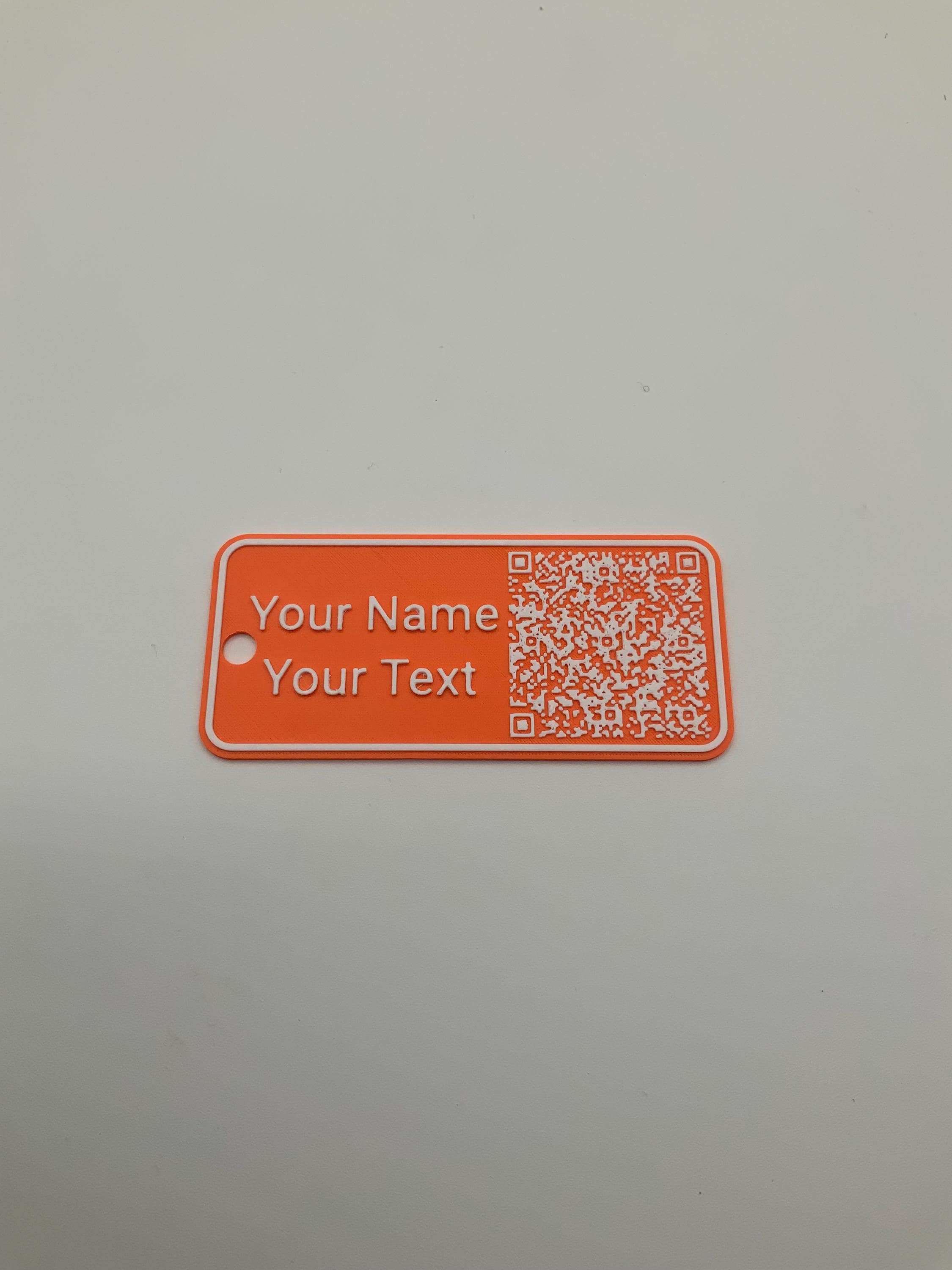 Custom 3D QR Code Keychain: Instant Contact Info Sharing